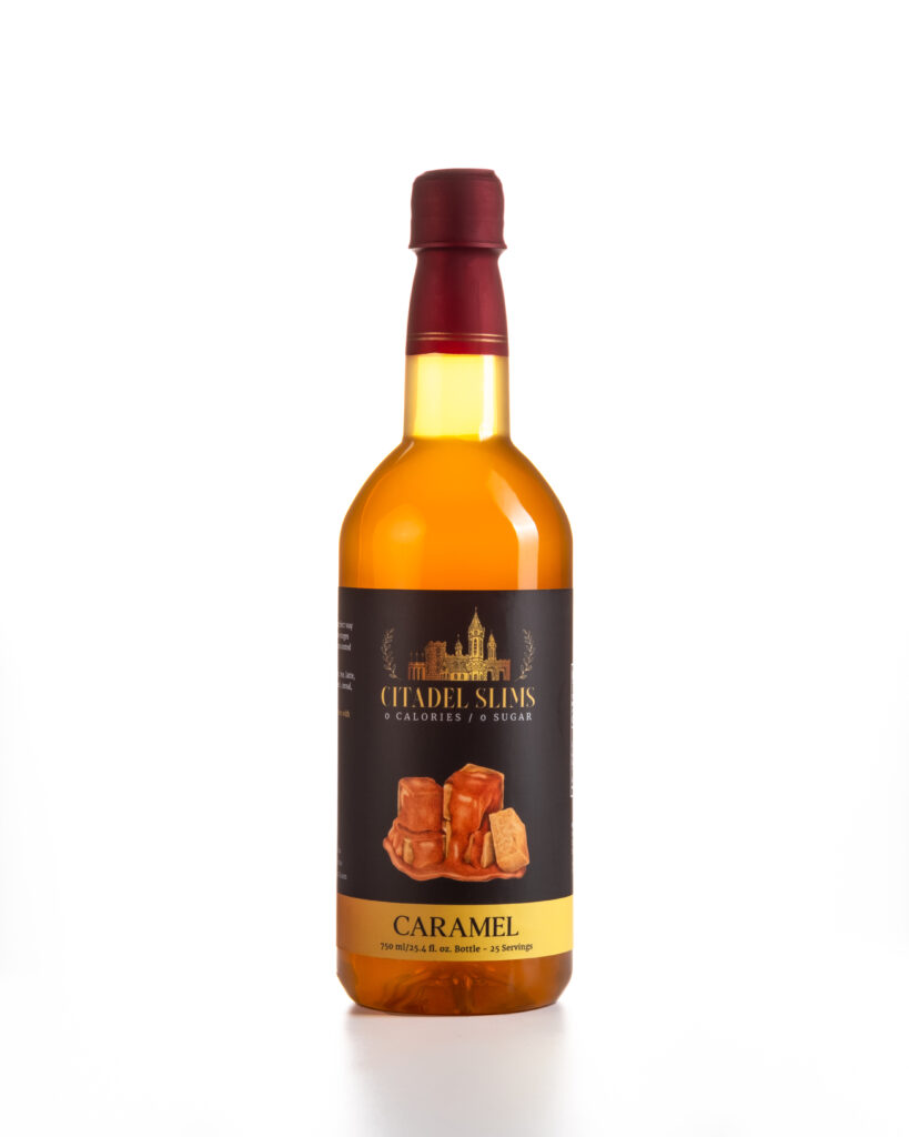 product-02-free-img Citadel Slims Premium Zero-Calorie Zero-Sugar & Keto-Friendly Syrups Caramel